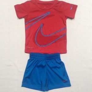 Nike Dri-Fit Drop Set Graphic 2-piece set 18M red